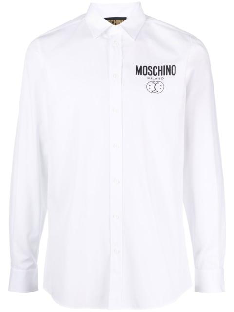 Moschino chest logo-print detail shirt