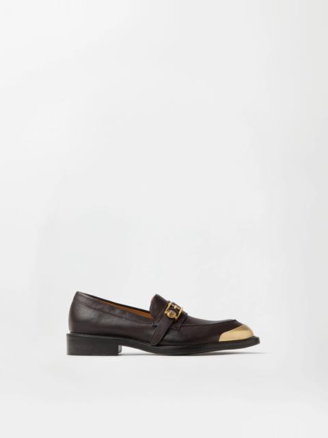 VERSACE Primo Leather Loafers