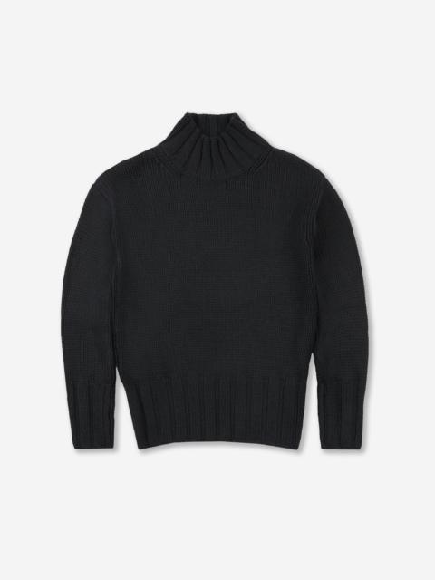SLOWEAR Slim-fit wool mock neck sweater