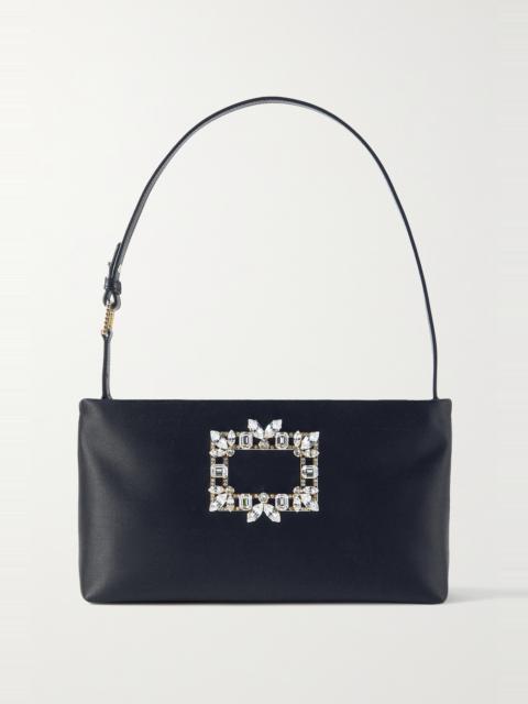 Nightlily embellished satin shoulder bag
