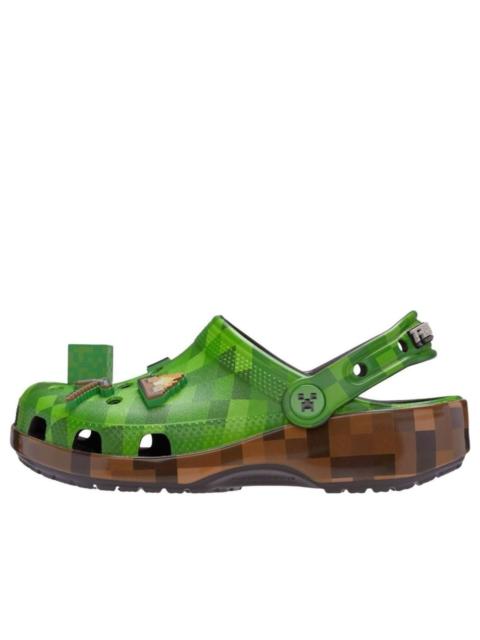 crocs (GS) Crocs Classic Clog Minecraft Grass Block 'Green Brown' 214151-90H