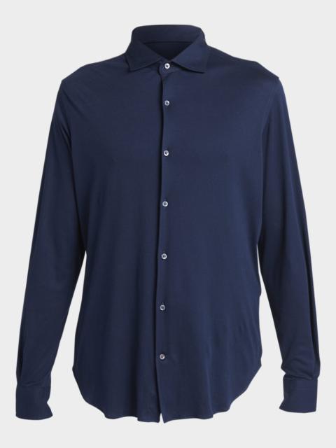 Loro Piana Men & apos;s Andrew Jersey Sport Shirt