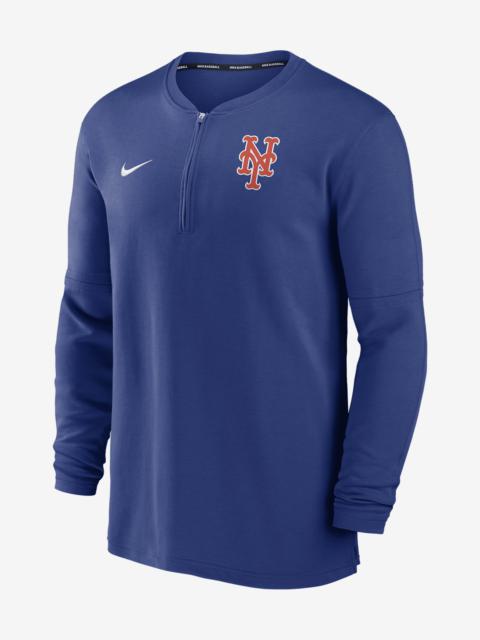 New York Mets Authentic Collection Game Time Nike Men's Dri-FIT MLB 1/2-Zip Long-Sleeve Top