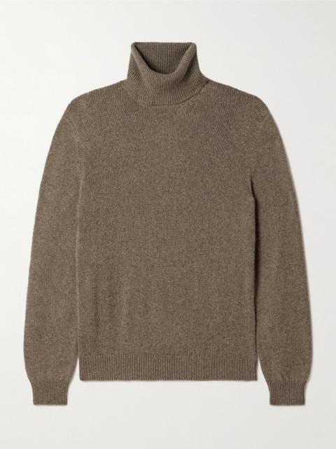 Loro Piana Fobello cashmere turtleneck sweater Dark green