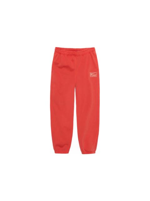 Stüssy Stussy x Nike Pigment Dyed Fleece Sweatpants Habanero Red