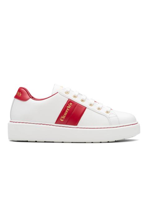 Church's Mach 3
Soft Calf Leather Classic Sneaker White/red