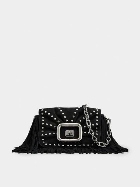 Roger Vivier Viv' Choc Mini Bag in suede