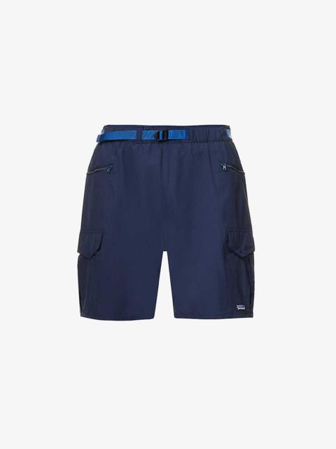Outdoors elasticated-waistband stretch-shell shorts