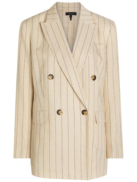 rag & bone Rag & Bone Emile Pinstriped Double-breasted Blazer