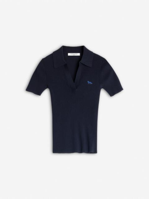 Maison Kitsuné BABY FOX PATCH FINE RIBBED POLO