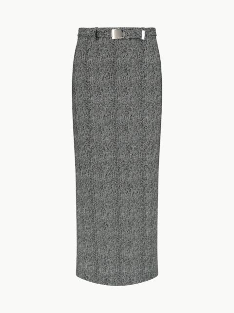 STAUD MURRAY SKIRT TEXTURED HERRINGBONE