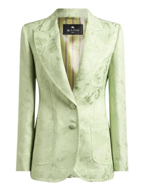 Etro Fitted Jacket With Peak Lapel