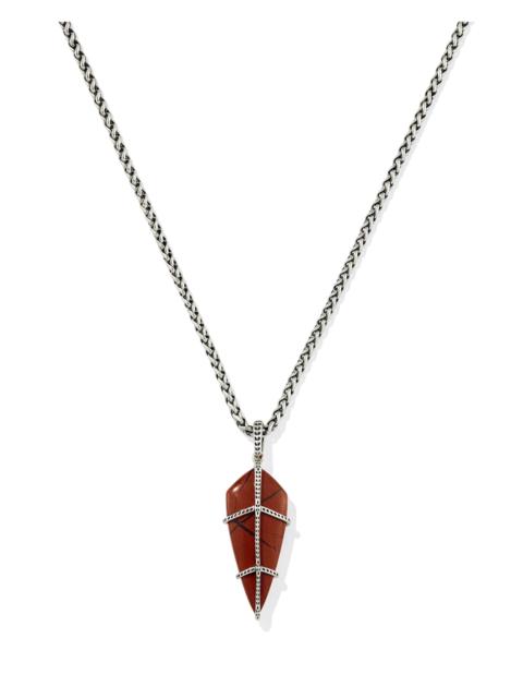 KENDRA SCOTT Trinity Vintage Silver Short Pendant Necklace