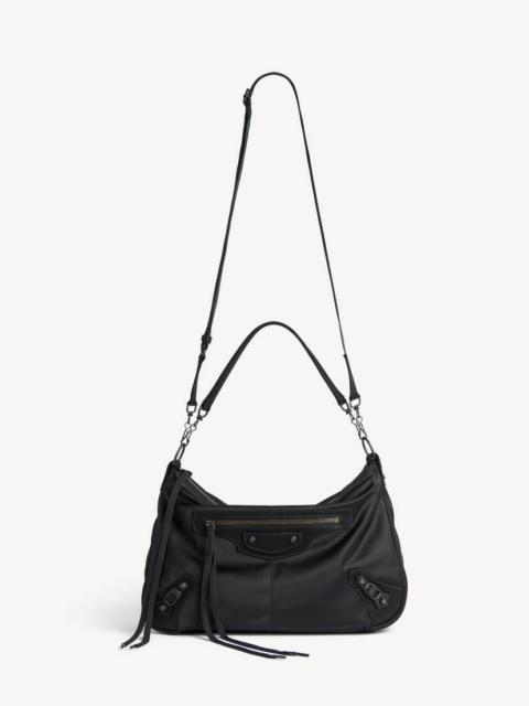 BALENCIAGA Men's Le City Moto Medium in Black