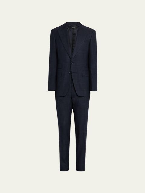 TOM FORD Men's Check Single-Breasted Suit