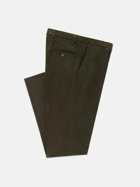 J. PRESS MADE-IN-USA OLIVE WIDE WALE CORDUROY PANT
