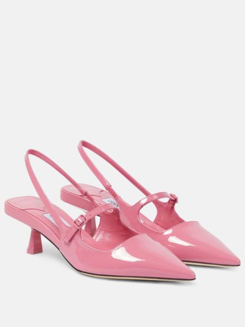 JIMMY CHOO Didi 45 patent leather slingback pumps