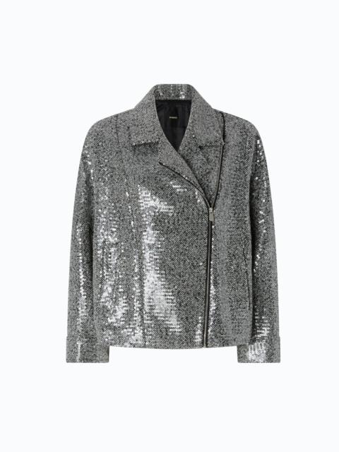 PINKO SEQUINNED PEA COAT