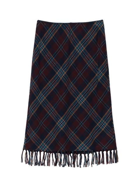 DÔEN ELOWETTE KNOTTED FRINGE SKIRT