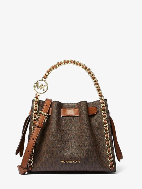 MICHAEL KORS Mina Small Signature Logo Chain Crossbody Bag