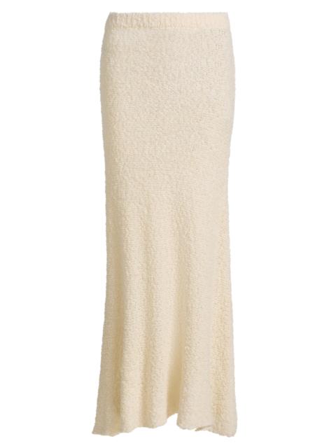 The Elder Statesman Women's Ella Bouclé Knit Maxi Skirt - Ivory