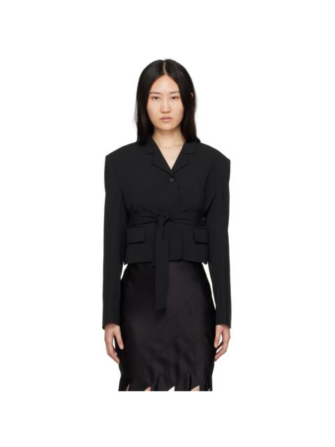 RECTO Black Cropped Blazer