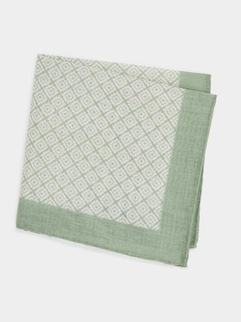 TODD SNYDER Italian Geo Pocket Square