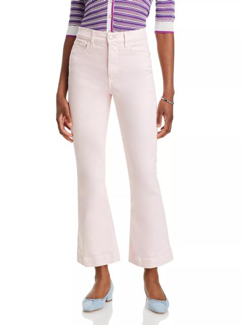 VERONICA BEARD Carson High Rise Ankle Flare Jeans in Pink Haze