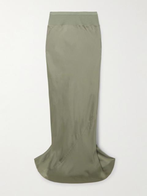 Rick Owens Long Coda Charmeuse Maxi Skirt