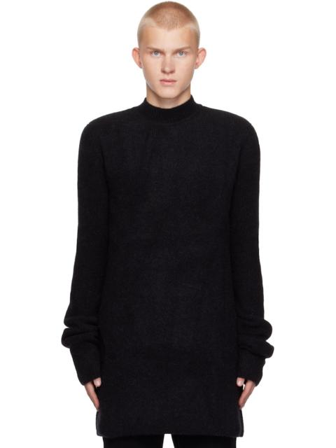Rick Owens Black Porterville Alpaca Knit Sweater
