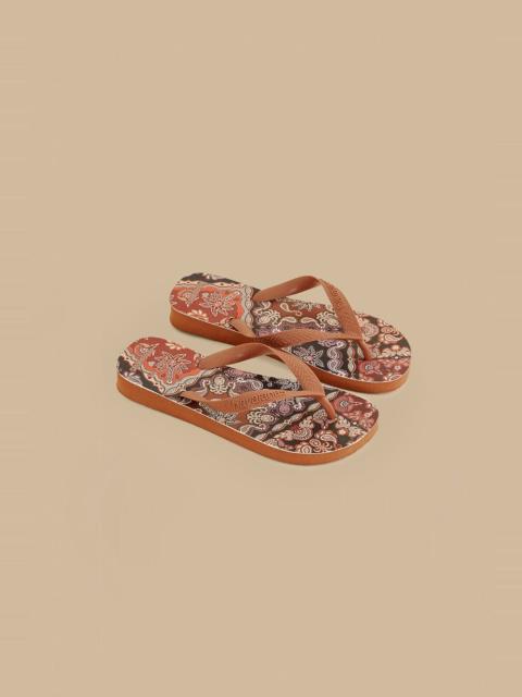 FARM RIO Brown Scarf Havaianas