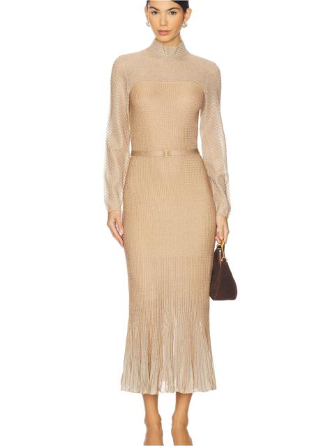 Zimmermann Metallic Midi Dress