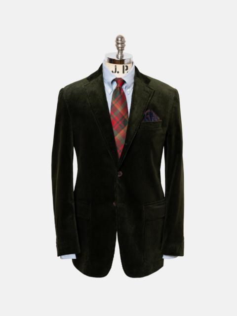 J. PRESS MADE-IN-USA OLIVE DUCA VISCONTI CORDUROY SPORT COAT