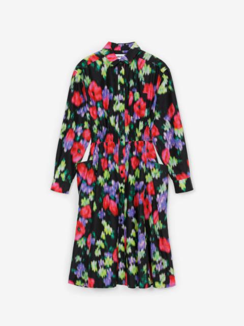 KENZO 'Blurred Flowers' shirt dress