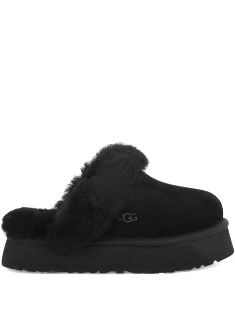 UGG Disquette faux-fur trimmed slippers