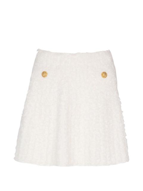 Balmain button-embellishment mini skirt