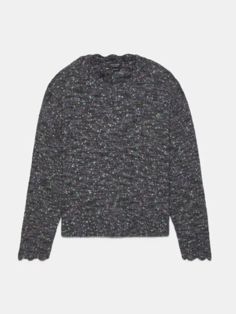 kate spade Scallop Crew Neck Sweater