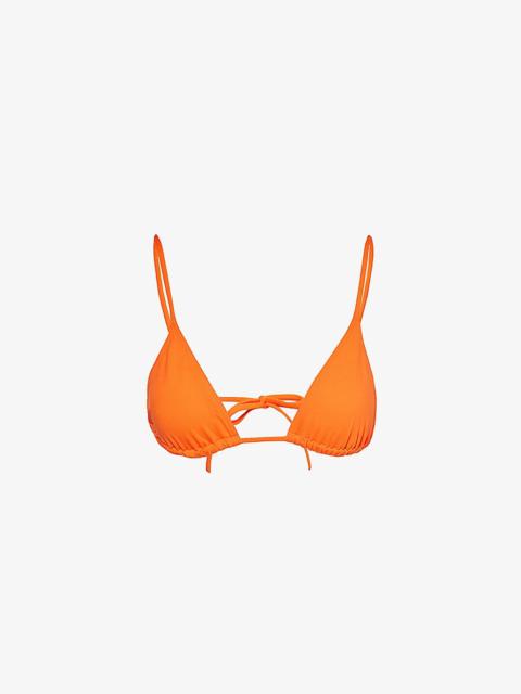 Mouna triangle-cup bikini top