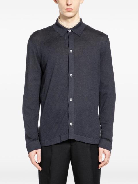 LARDINI buttoned knitted shirt