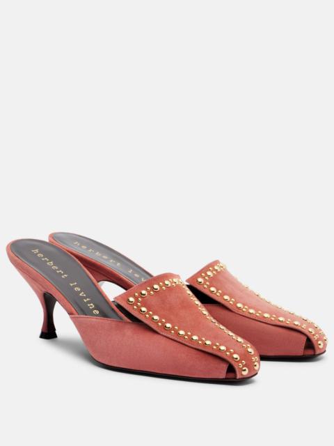 herbert levine Bright Idea 70 embellished suede mules