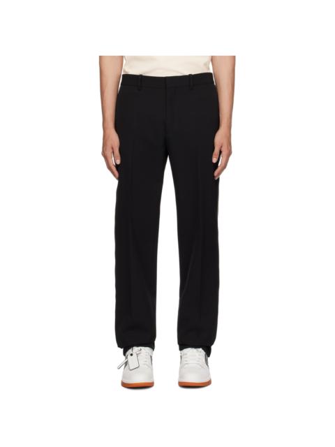 Off-White Black Zip Trousers