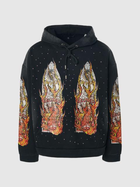 WHO DECIDES WAR FLAMES HOODIE