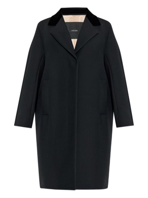 Max Mara Mammola velvet-collar coat
