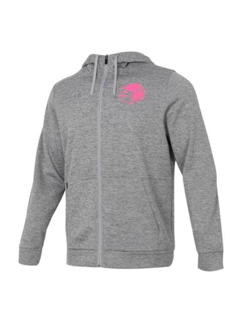 Nike 나이키 Therma 캐주얼 스포츠 전체 길이 지퍼 카디건 훈련 후드 재킷 어두운 회색 CZ2422-0