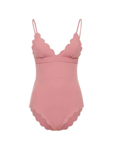 MARYSIA Santa Clara scalloped swimsuit