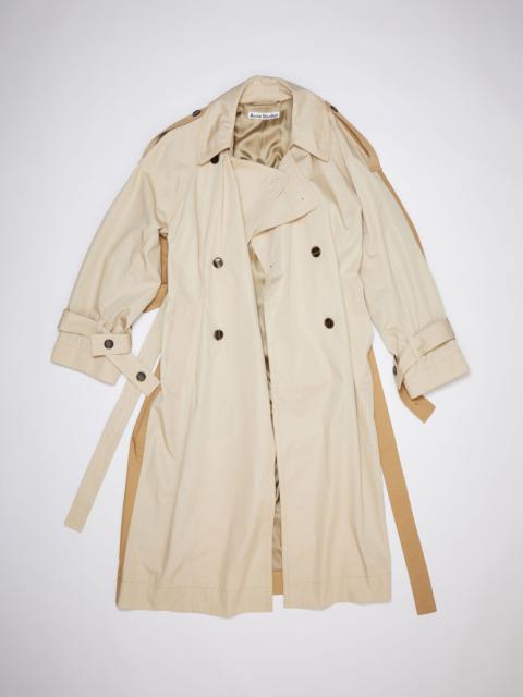 Acne Studios Cotton trench coat - Beige