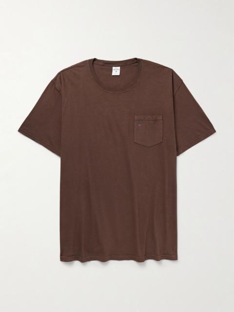 Noah Core Logo-Print Cotton-Jersey T-Shirt Brown