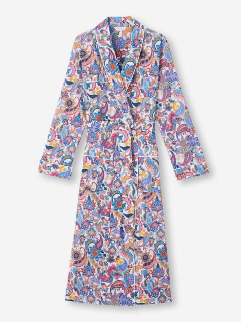 Women's Robe Cotton Batiste Multi Jungle Paisley Print