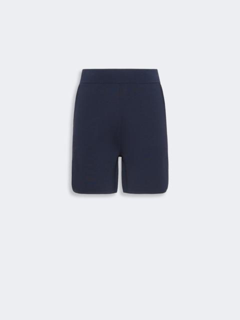 Max Mara IDONEO Crepe yarn shorts - ULTRAMARINE