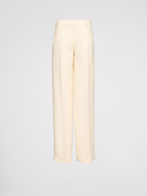 パンツ PRADA Women Straight Pants P243GUS23112LT F0018 WHITE Prada PRADA PANTS | baltini | REVERSIBLE